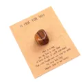 Pocket hug crystal stone gift card with warm message tiger eye stone for love and friendship - Tiger Eye Stone Bracelet