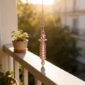 Colgante de péndulo de metal de cobre vintage, accesorio de adivinación de gravedad cónica. - Rosa oro