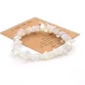 Natural crystal chip bracelet with healing energy stone bead jewelry gift for women and girls - Opal