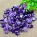 Natural tumbled purple amethyst crystal stones bulk for home decor, yoga, and meditation. - Purple Crystal
