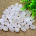 Natural white crystal tumbled stones irregular large particles yoga healing stones. - White Crystal