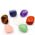 7 Pieces Natural Tumbled Healing Crystals Stones Set Chakra Polished Gemstones Decor - Irregular Stone Set (4554) / Bag Packaging / Tiger's Eye Color