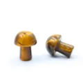Natuurlijke tijgeroog steen mini paddestoel beeldje voor micro landschap pot decor 2cm. - Tijgeroog