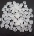 Pierres de cœur en cristal blanc naturel en vrac 20 mm ensemble de déco de poche de guérison - Cristal blanc