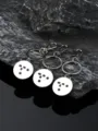 Porte-clés pendentif en métal emoji pixel lumineux accessoire cadeau pour Halloween - Bleu et bleu-vert lumineux / Emoji Géométrique Pixel