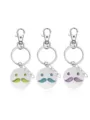Porte-clés élégant en métal moustache emoji pendentif sac accessoire cadeau quotidien - Bleu et bleu-vert lumineux / Grande Moustache (NY1313)