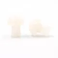Crystal mini mushroom figurine white stone ornament for DIY micro landscape garden pot decor - White Crystal