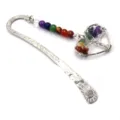 Handmade 7 Chakra Gemstone Crystal Tree of Life Metal Bookmark for Reading Lovers - Antique Style & Heart-Shaped Tree of Life