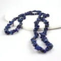 Dunkelblaue Edelstein Splitter Perlenstrang Detail, ideal fur DIY Schmuck und Accessoires. - Einzelne Perle 5-8mm / Lapislazuli