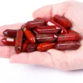 Natural red jasper double terminated hexagonal pillar raw crystal stones for jewelry making - Pendant Only (Red Jasper) / Double Terminated Hexagonal Prism Loose Stone