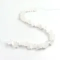 Natürliche weiße Kristall unregelmäßige Splitter Perlen gebohrt DIY Schmuck Zubehör - Weiß Kristall