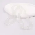 Klares Kristallsplitter Halskette Detailansicht, naturroher Edelstein Perlenstrang fur DIY Schmuck. - Einzelne Perle 5-8mm / Weiß Kristall