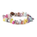 Colorful natural irregular crystal chip stretch bracelet for women fashion jewelry styling - Colorful Stones
