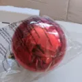 Red shiny Christmas ball ornament for holiday tree hanging and festive home party decor. - 20cm / Red