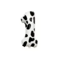 Cow print number 1 foil balloon, black and white giant balloon for birthday party decor. - Number 1