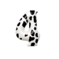 40 inch number 4 cow print foil balloon for birthday party decorations and celebrations. - Number 4