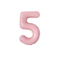 40 inch pink number 5 foil balloon, perfect for birthday party and wedding decorations. - Number 5