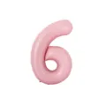 Pink number 6 foil balloon, perfect for birthday party and celebration decoration. High quality. - Number 6