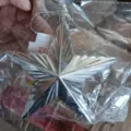 Silver star Christmas tree ornament, electroplated hanging decor for holiday party decorations. - Star Charm / 12cm