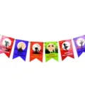 Guirlande en papier d'Halloween drapeaux de fete decoration accessoires de dessin anime - Style Carré de Queue d'hirondelle d'Halloween