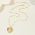Gold heart rhinestone virgin mary pendant necklace vintage clavicle chain fashion jewelry - Heart Virgin Mary Style (410) / Gold