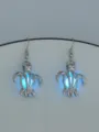 Modische leuchtende Schildkröte Ohrringe blaue Kugel Hängeohrringe Damen Trend Schmuck - NY1048 Schildkröte mit himmelblauem Leuchten