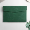 Grüne Business Leder A4 Dokumententasche Aktenordner wasserdicht Büro Meeting Organizer. - Grün