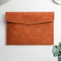 Braune Leder Dokumentenmappe A4 wasserdichte Business Aktenordner für Büro und Konferenz - Braun