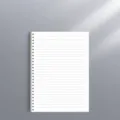 A4 loose leaf refill paper, 60 sheets 120 pages lined notebook inner pages for school and office. - Lined Style / A4 / 1 Refill without Cover / White