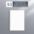 A5 lined loose leaf notebook refill paper, 60 sheets 120 pages refill for binder diary. - Lined Style / A5 / 1 Refill without Cover / White