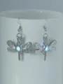 Silber Libelle Leuchtende Ohrringe Blauer Stein Baumelnder Ohrschmuck Modeschmuck - NY1011 Libelle mit himmelblauem Leuchten