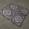 Vintage Nordic 4-piece car floor mats set, anti-slip and wear-resistant interior decor. - 33*44cm (2 Pieces) / Goo Car Floor Mats - 3