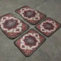 Vintage Persian rug style car floor mats 4-piece set, anti-slip and durable interior decor. - Goo Car Floor Mats - 6