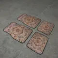 Vintage European style 4-piece car floor mat set, anti-slip wear-resistant interior accessory. - Goo Car Floor Mats - 12