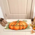 Alfombra de Puerta Calabaza Otoño Acción de Gracias Felpudo Entrada Interior Decor - 40*60cm / Acción de Gracias 3