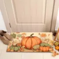 Alfombra de otoño con calabaza de Acción de Gracias, felpudo antideslizante para entrada. - 40*60cm / Acción de Gracias-5