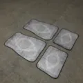 Vintage Nordic 4-piece car floor mat set, anti-slip wear-resistant durable interior accessory - Goo Car Floor Mats - 18
