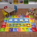Alfombra educativa colorida con alfabeto para niños, decoración de cuarto de juegos infantil. - 40*60cm / Días de la semana de dibujos animados -