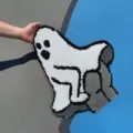 Funny ghost tufted rug Halloween novelty floor mat non-slip cute home room decor mat - 40*60cm (Crystal Velvet) / Cute-4