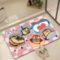 Cute cartoon bear diatomaceous mud bathroom floor mat absorbent and anti-slip mat. - Cute Bear Bugs-8