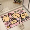 Cute cartoon bear diatomaceous earth bath mat absorbent non-slip floor mat for home - Cute Bear Caterpillar 9