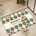 Cute cartoon bear diatomaceous earth floor mat, absorbent non-slip door mat for bathroom. - Cute Bear Caterpillar 10