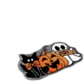 Lindo tapete de Halloween fantasma gato calabaza, felpudo antideslizante de terciopelo suave. - Alfombrilla de Halloween YMX713 - 8