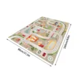 Tapis de route ville dessin anime enfants tapis de jeu ramper educatif sol 80x160cm - 80*160cm / Cartoon-8