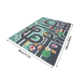 Tapis de jeu de route de dessin anime pour enfants bebe tapis de ramper ville trafic sol - 80*160cm / Cartoon-5