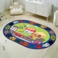 Children cartoon educational crawling mat kindergarten game early education rug home bedroom - Style Six