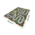 Tapis de jeu pour enfants motif route circulation ramper tapis educatif 80x160cm - 80*160cm / Cartoon-9