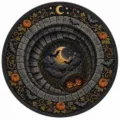 Halloween 3D Visual Round Floor Mat American Style Home Decor Crystal Velvet Circular Rug Mat - 729HalloweenMat-3 / 60*60cm