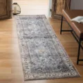 Perzische stijl loper vloerkleed vintage blauw gangtapijt antislip keukenmat decor - 40*60cm (Kristal Fluwelen) / Persische Stijl 5