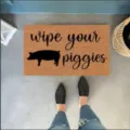 Cute animal doormat entryway floor mat non-slip anti-dirt decorative mat for home - 40*60cm / Pig 1
